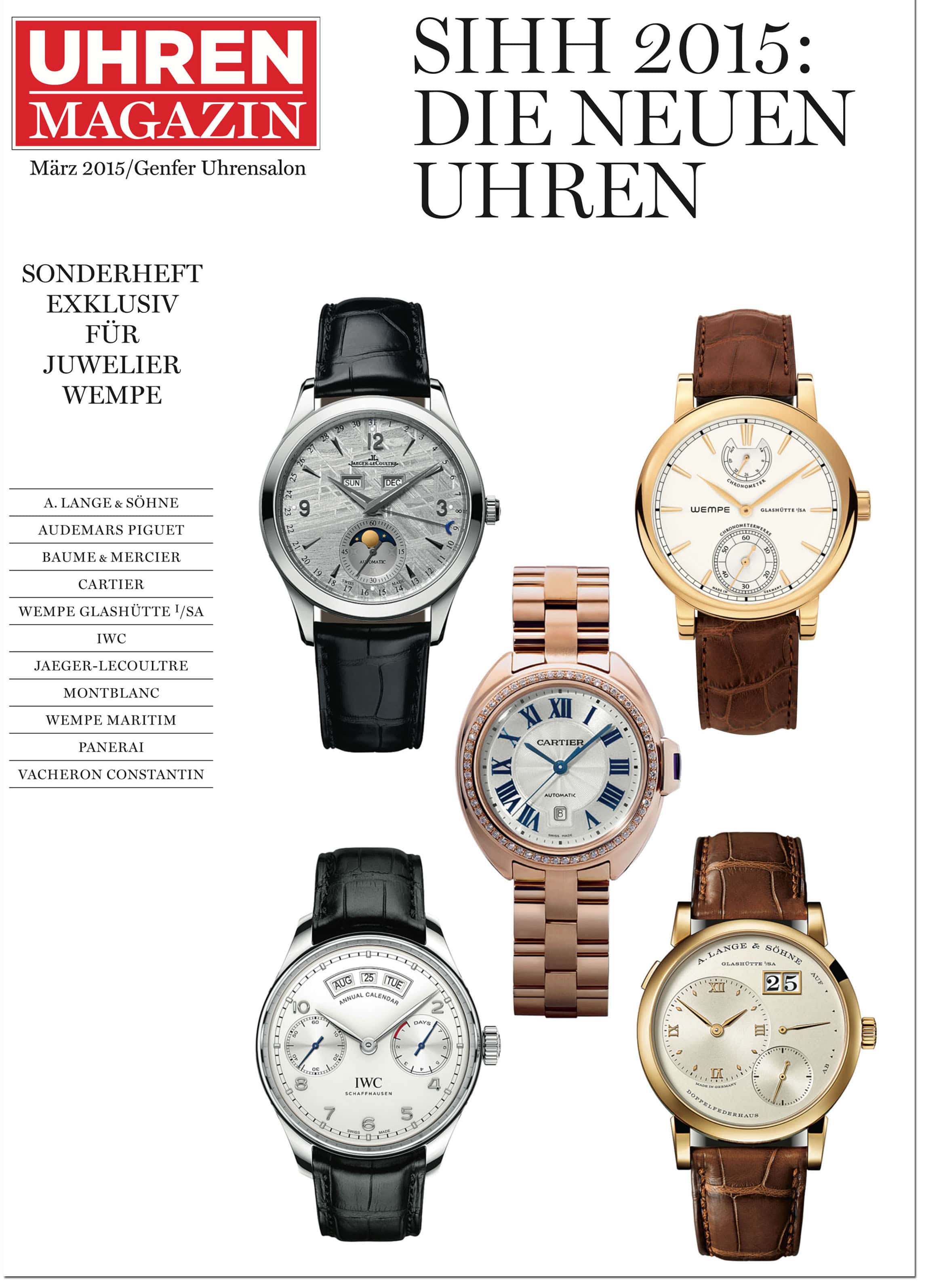 Produkt: Exklusiv für Juwelier Wempe: Die Uhren vom SIHH 2015
