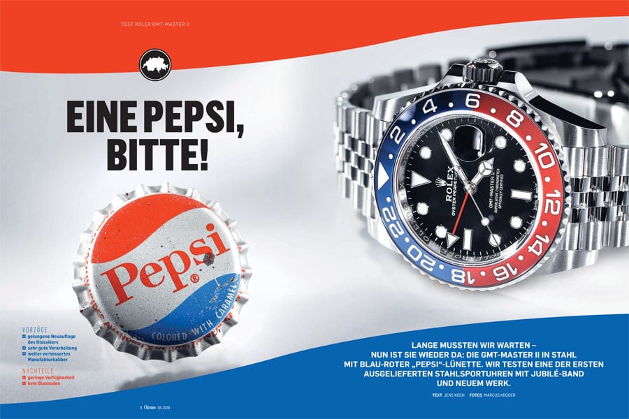 Produkt: Download: Rolex GMT-Master II mit Pepsi-Lünette im Test