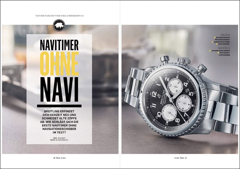 Produkt: Download:  Breitling Navitimer 8 Chronograph im Test
